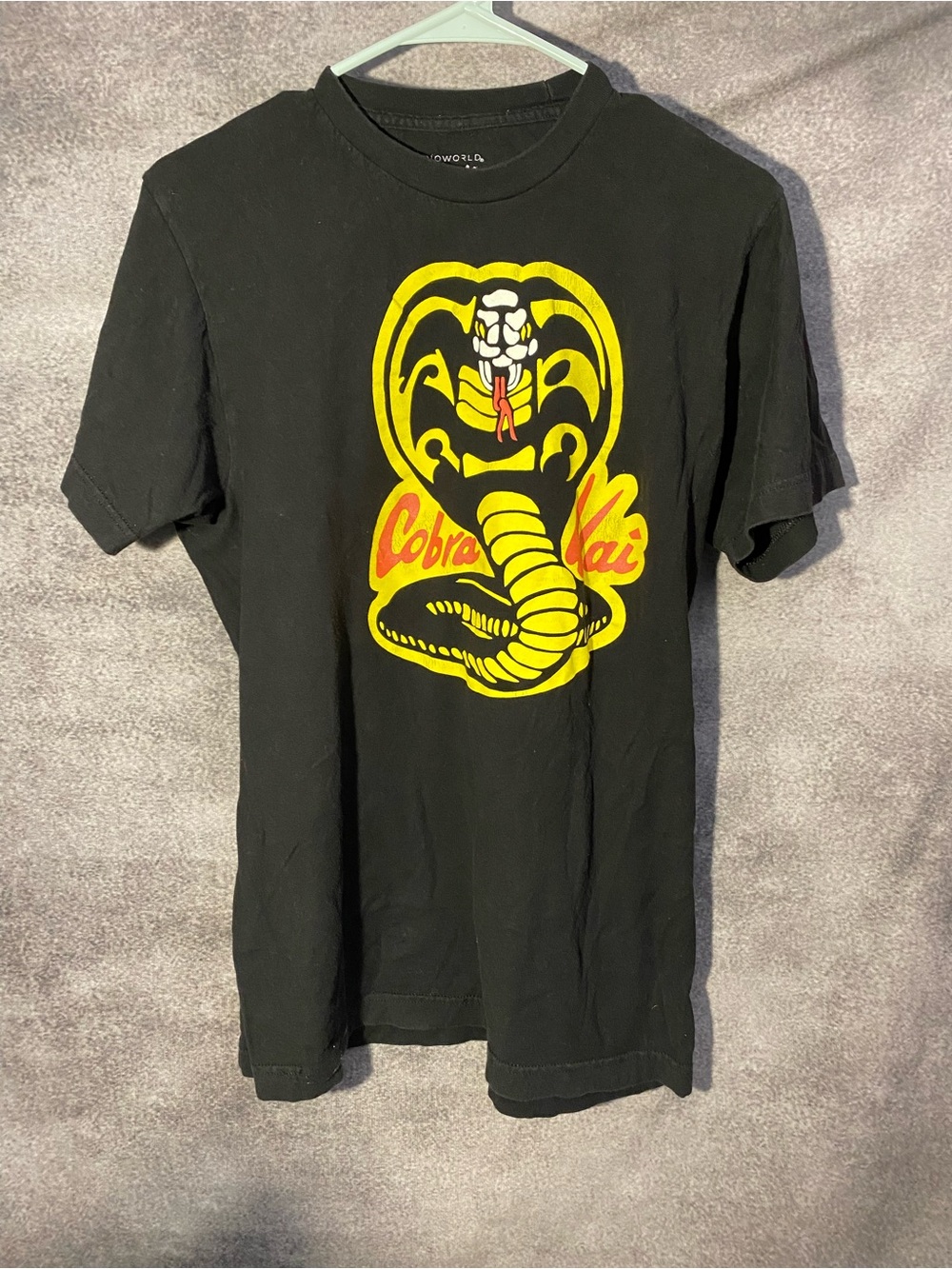 Bioworld Cobra Kai Graphic T-Shirt Adult Medium Black Short Sleeve Karate Kid